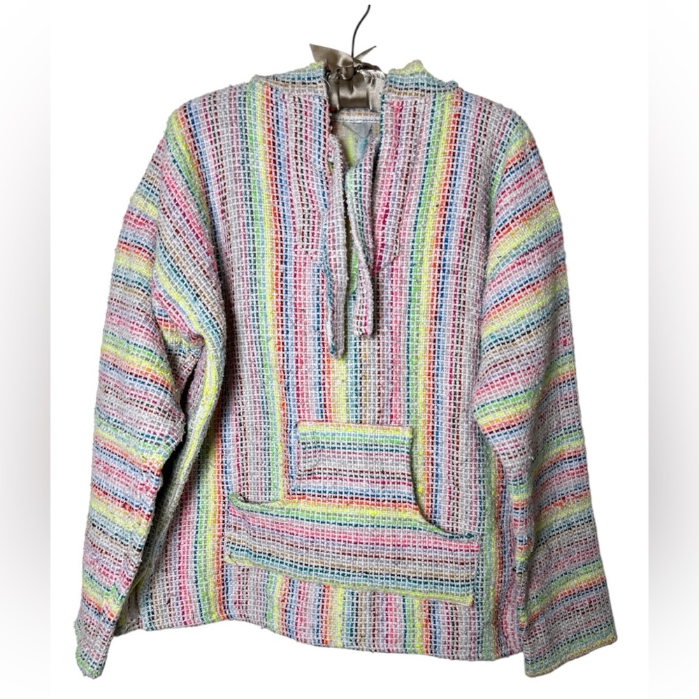 Neon Rainbow UNISEX Baja Mexican Hoodie Curiosidades San Jose
